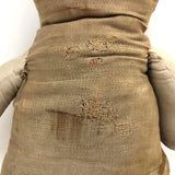 Much Loved Old Handmade Rag Bunny with Many Darned Spots