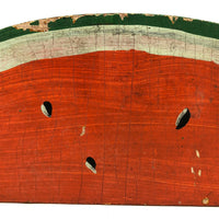 Radiant Old Painted Folk Art Watermelon Slice