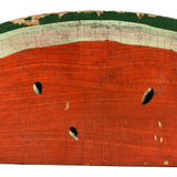 Radiant Old Painted Folk Art Watermelon Slice