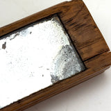 Unusual Antique Hand-carved Fragment Mirror Vesta with Slide Openings at Both Ends, Presumed Earlier 19th Century (Copy)