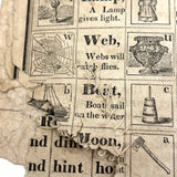 Scarce, Wonderful, Much Worn and Torn 1844 New National Primer with Hand-sewn Repair Everywhere