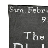 Philip Glass Ensemble, Original Silver on Black Silkscreen Poster, Benefit for WXPN, Philadelphia, 1982