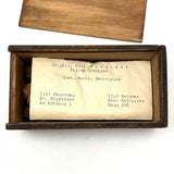 Unusual and Wonderful 19th Century Set of Miniature Geometric Solids in 19th Century Signed Dovetailed Box
