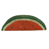 Radiant Old Painted Folk Art Watermelon Slice
