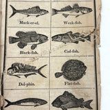 Scarce, Wonderful, Much Worn and Torn 1844 New National Primer with Hand-sewn Repair Everywhere