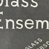 Philip Glass Ensemble, Original Silver on Black Silkscreen Poster, Benefit for WXPN, Philadelphia, 1982