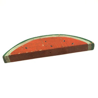 Radiant Old Painted Folk Art Watermelon Slice