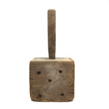 Gorgeous Large Primitive Mallet with Five Fat Iron Nails