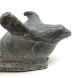 Marvelous Isah Papialuk (Povungnituk Inuit) 1985 Carved Stone "Winged" Seal