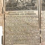 Scarce, Wonderful, Much Worn and Torn 1844 New National Primer with Hand-sewn Repair Everywhere