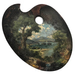 SOLD Wonderful Late 19th/Early 20th C. Painter's Palette with Landscape