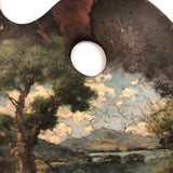 SOLD Wonderful Late 19th/Early 20th C. Painter's Palette with Landscape