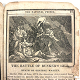 Scarce, Wonderful, Much Worn and Torn 1844 New National Primer with Hand-sewn Repair Everywhere