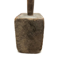 Gorgeous Large Primitive Mallet with Five Fat Iron Nails