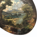 SOLD Wonderful Late 19th/Early 20th C. Painter's Palette with Landscape