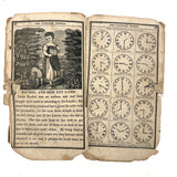 Scarce, Wonderful, Much Worn and Torn 1844 New National Primer with Hand-sewn Repair Everywhere