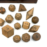Unusual and Wonderful 19th Century Set of Miniature Geometric Solids in 19th Century Signed Dovetailed Box