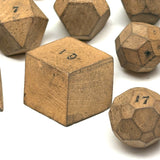 Unusual and Wonderful 19th Century Set of Miniature Geometric Solids in 19th Century Signed Dovetailed Box
