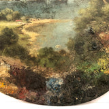 SOLD Wonderful Late 19th/Early 20th C. Painter's Palette with Landscape