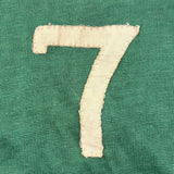 (With A Nod to Jaylen Brown) c. 1930s Green Knit Small Empire Athletic Supply Co. Basketball Jersey with Hand-Sewn No. 7