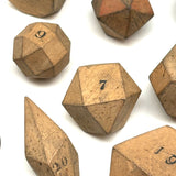Unusual and Wonderful 19th Century Set of Miniature Geometric Solids in 19th Century Signed Dovetailed Box