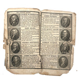 Scarce, Wonderful, Much Worn and Torn 1844 New National Primer with Hand-sewn Repair Everywhere