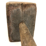 Gorgeous Large Primitive Mallet with Five Fat Iron Nails