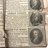 Scarce, Wonderful, Much Worn and Torn 1844 New National Primer with Hand-sewn Repair Everywhere