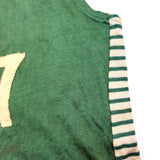 (With A Nod to Jaylen Brown) c. 1930s Green Knit Small Empire Athletic Supply Co. Basketball Jersey with Hand-Sewn No. 7