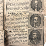 Scarce, Wonderful, Much Worn and Torn 1844 New National Primer with Hand-sewn Repair Everywhere