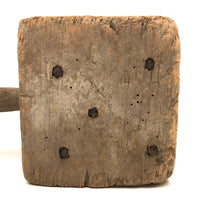 Gorgeous Large Primitive Mallet with Five Fat Iron Nails