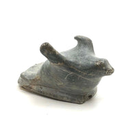 Marvelous Isah Papialuk (Povungnituk Inuit) 1985 Carved Stone "Winged" Seal