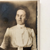 Moody Portrait of Compelling Couple, Antique RPPC