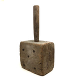 Gorgeous Large Primitive Mallet with Five Fat Iron Nails