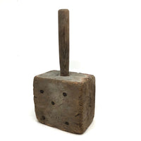 Gorgeous Large Primitive Mallet with Five Fat Iron Nails