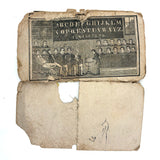 Scarce, Wonderful, Much Worn and Torn 1844 New National Primer with Hand-sewn Repair Everywhere