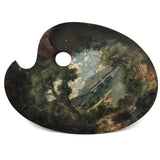 SOLD Wonderful Late 19th/Early 20th C. Painter's Palette with Landscape