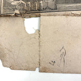 Scarce, Wonderful, Much Worn and Torn 1844 New National Primer with Hand-sewn Repair Everywhere