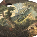 SOLD Wonderful Late 19th/Early 20th C. Painter's Palette with Landscape