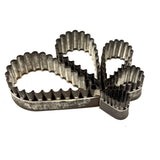 Lovely Antique Petal-Shaped Nesting Cutters in Extra Satisfying Tin