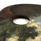 SOLD Wonderful Late 19th/Early 20th C. Painter's Palette with Landscape