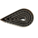 Lovely Antique Petal-Shaped Nesting Cutters in Extra Satisfying Tin