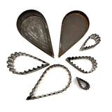 Lovely Antique Petal-Shaped Nesting Cutters in Extra Satisfying Tin