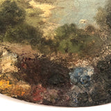 SOLD Wonderful Late 19th/Early 20th C. Painter's Palette with Landscape