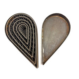 Lovely Antique Petal-Shaped Nesting Cutters in Extra Satisfying Tin