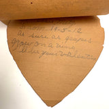 Set of Five Handmade Crayon Decorated Valentines