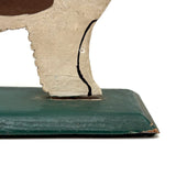 Proud Collie, c. 1930s-40s Painted Folk Art Cutout on Base