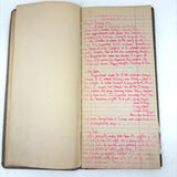 Old Ledger Turned 1971 Diary of High School Junior-Senior (Written in Pink Marker!)