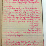 Old Ledger Turned 1971 Diary of High School Junior-Senior (Written in Pink Marker!)