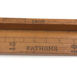 Rare 1907 Whyte Thomson Co, Glasgow Fathoms Scale for Sea Depth Sounding
